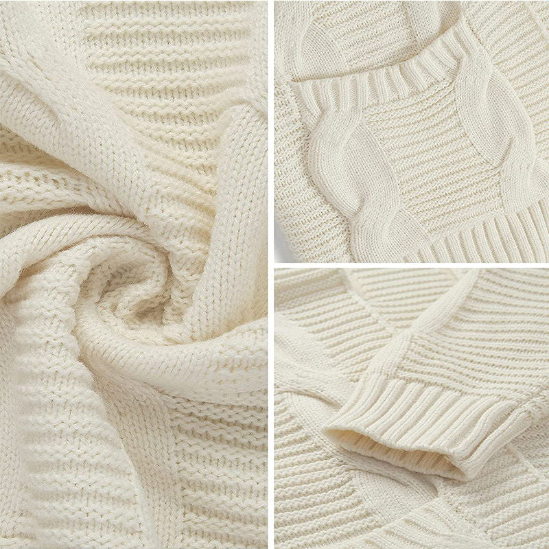 Beakey Womens Long Sleeve Cable Knit Cardigan Sweater Mid Length Coat-Apricot