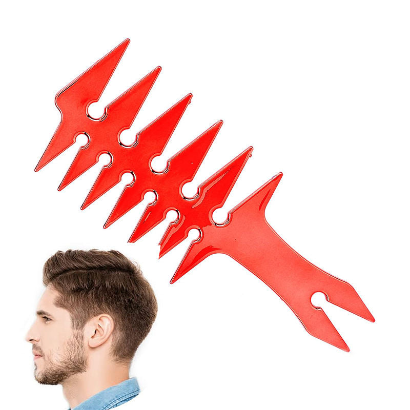 Beakey Wide Tooth Comb Double Sided for Men Hair Styling Texture Comb-Red