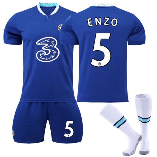 Beakey ENZO #5 Chelsea Home Jersey 2022/23 Soccer Jersey Kit For Adult Kids