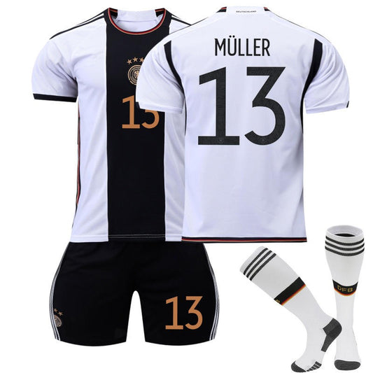 Beakey MULLER #13 Germany Home Jersey 2022/23 Soccer Jersey Kit Football T-shirt Set For Adult Kids