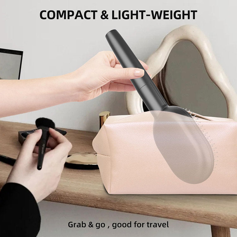 Beakey Vibratio Hair Brush with Negative Ionic for Detangling Frizzy-Black