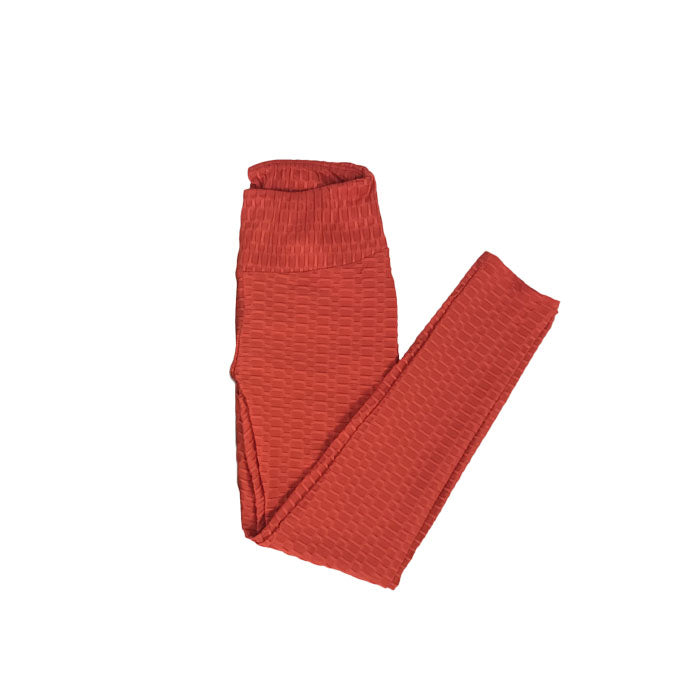 Beakey Women's High Waist Yoga Pants Leggings - Orange