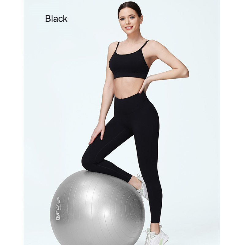 Beakey Womens Yoga Pants Breathable Naked Feeling Fitness Leggings-Black