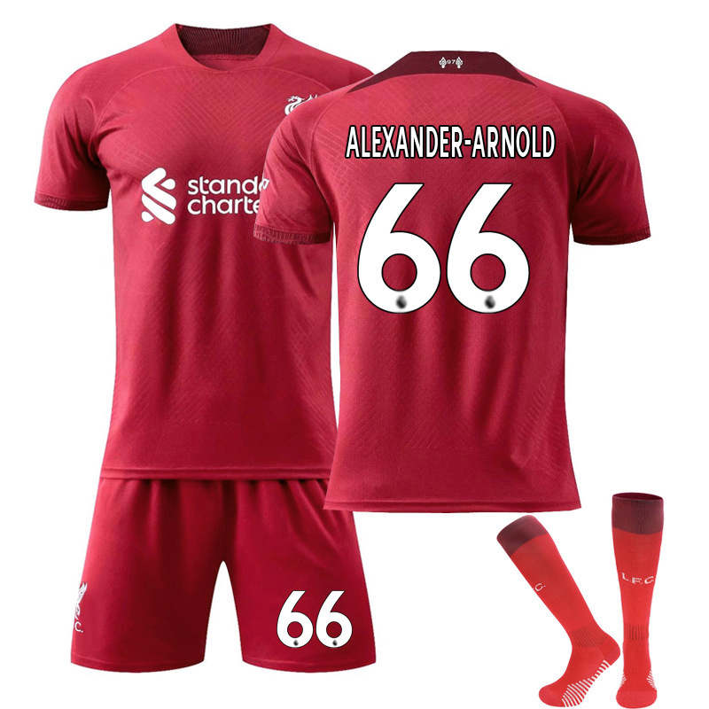 Beakey Liverpool Home Jersey 2022-23 ALEXANDER-ARNOLD #66 Soccer Jersey Kids Adult 3-Pieces Jersey Kits