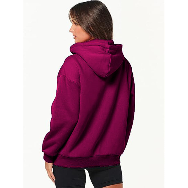 Beakey Womens Zip Up Hoodies with Pockets Y2K Oversized Sweatshirts-Purple