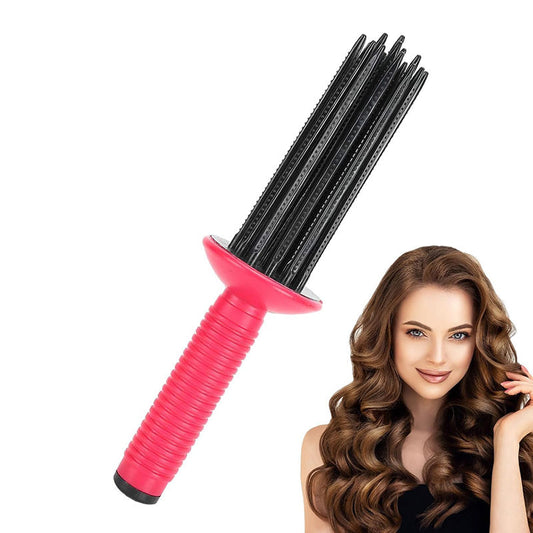 Beakey Curly Hair Styler Tool for Home Salon Use Fluffy Curling Roll Comb