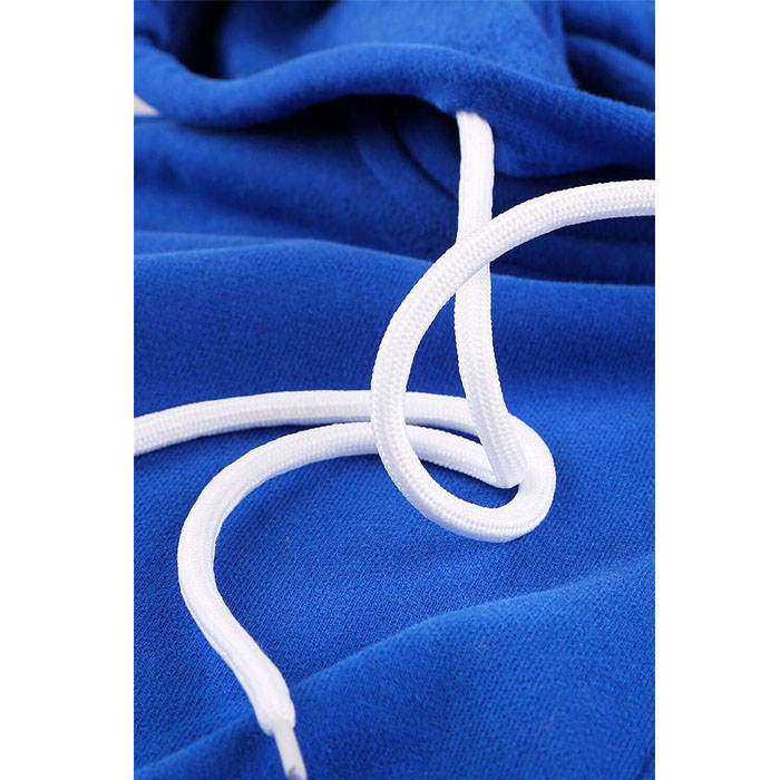 Beakey Womens Solid Color Zip Up Hoodie Long Sleeve Casual Sweatshirts Coat-Blue-7052