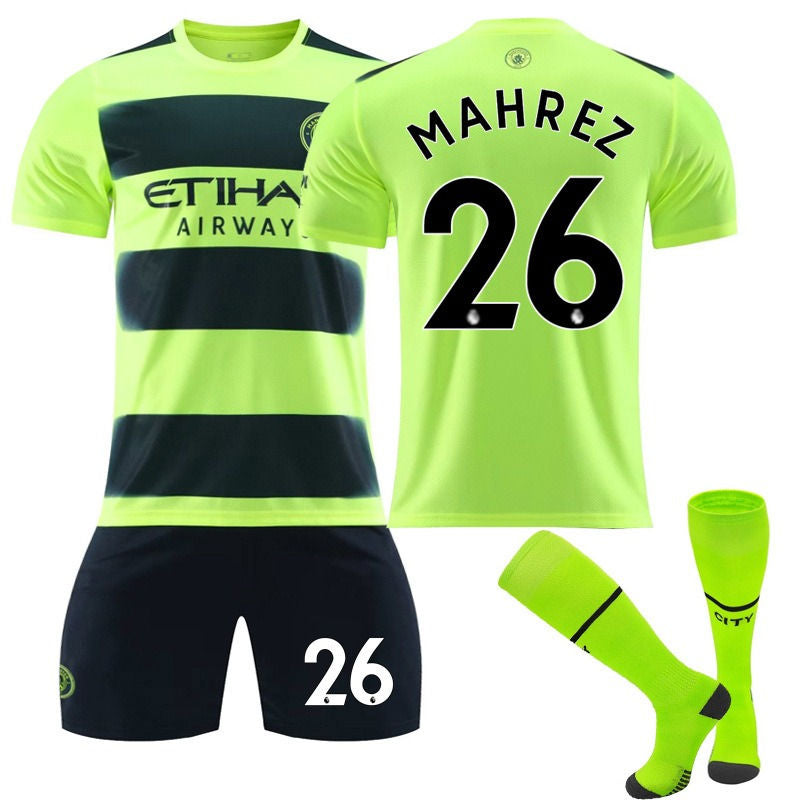 Beakey MAHREZ #26 Manchester Second Away Jersey 2022/23 Soccer Jersey Kit For Adult Kids