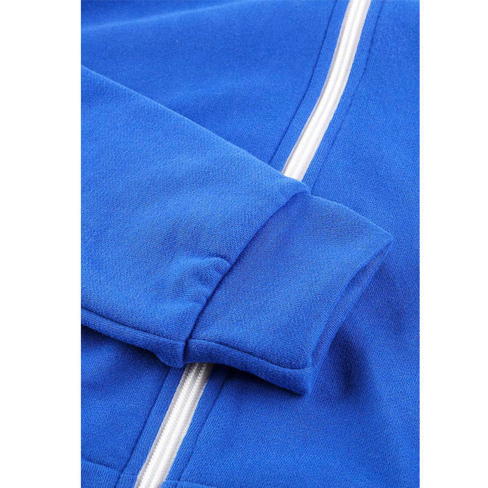 Beakey Womens Solid Color Zip Up Hoodie Long Sleeve Casual Sweatshirts Coat-Blue-7052