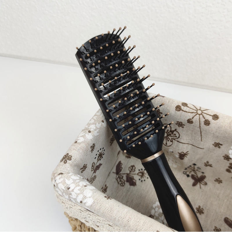 Beakey Wavy Comb Antistatic Hair Brush Ribs Pins Massage Brush for All Hair Types for Adults and Children