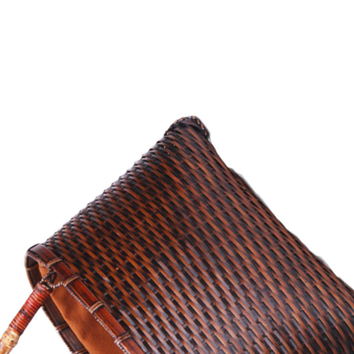 Beakey Retro Weave Womens Bamboo Handbag Handmade Large Tote Bag Wicker Basket Bag