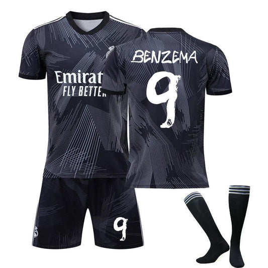 Beakey BENZEMA #9 Real Madrid 120th Anniversary Y3 Joint 22/23 Jersey Kit for Adult Kids