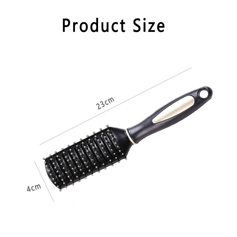 Beakey Wavy Comb Antistatic Hair Brush Ribs Pins Massage Brush for All Hair Types for Adults and Children
