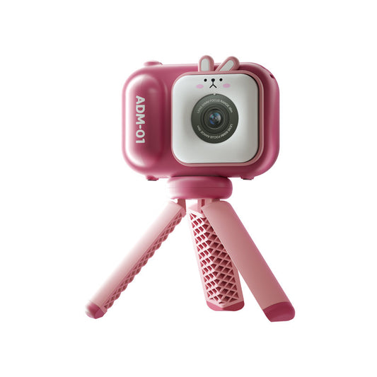 Beakey Kids Selfie Camera Digital Video with Silicone Cover for 3-8 Year-Pink