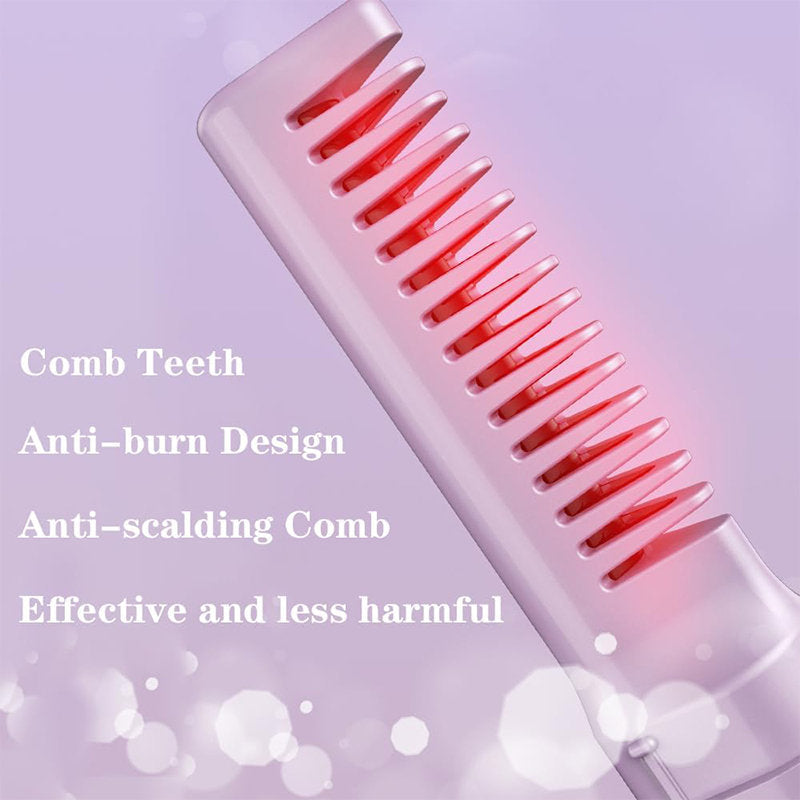 Beakey Cordless Hair Straightener 30s Fast Heating with LCD Display-Purple