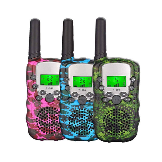 Beakey 3 Pcs Kids Walkie Talkies with Flashlight Radio Distance 3000m