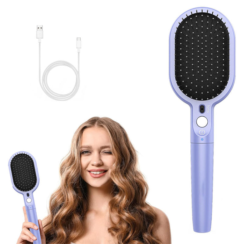 Beakey Vibratio Hair Brush with Negative Ionic for Detangling Frizzy-Blue