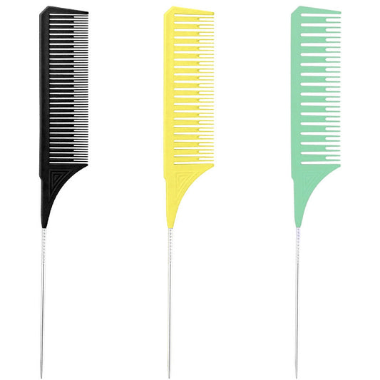 Beakey 3 Pcs Highlighting Combs 3 Sizes with Rat Tail Perfect for Salon-Set7