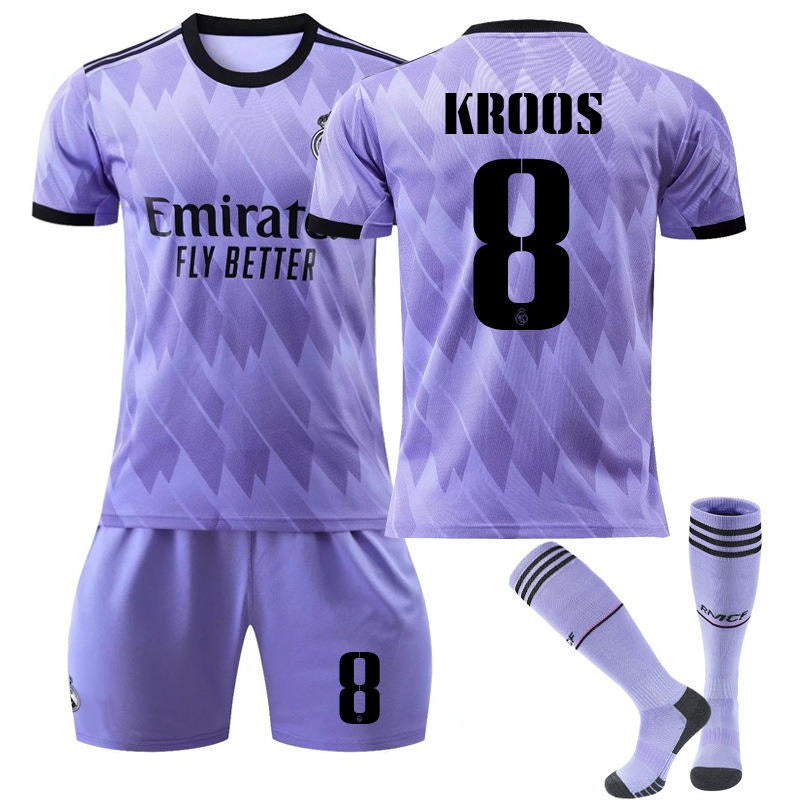 Beakey KROOS #8 Real Madrid Club Away Jersey 2022/23 Soccer Jersey Kit For Adult Kids