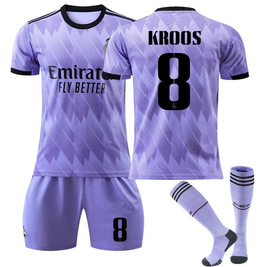 Beakey KROOS #8 Real Madrid Club Away Jersey 2022/23 Soccer Jersey Kit For Adult Kids