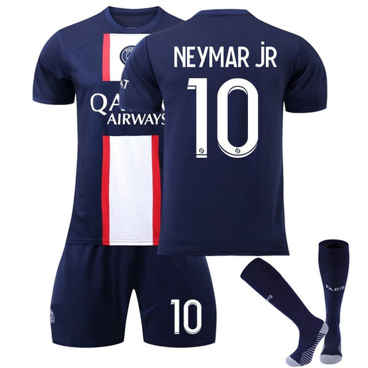 Beakey NERMAR JR #10 Paris Home B-Jersey 2022/23 Soccer B-Jersey Kit Football T-shirt Set For Adult Kids