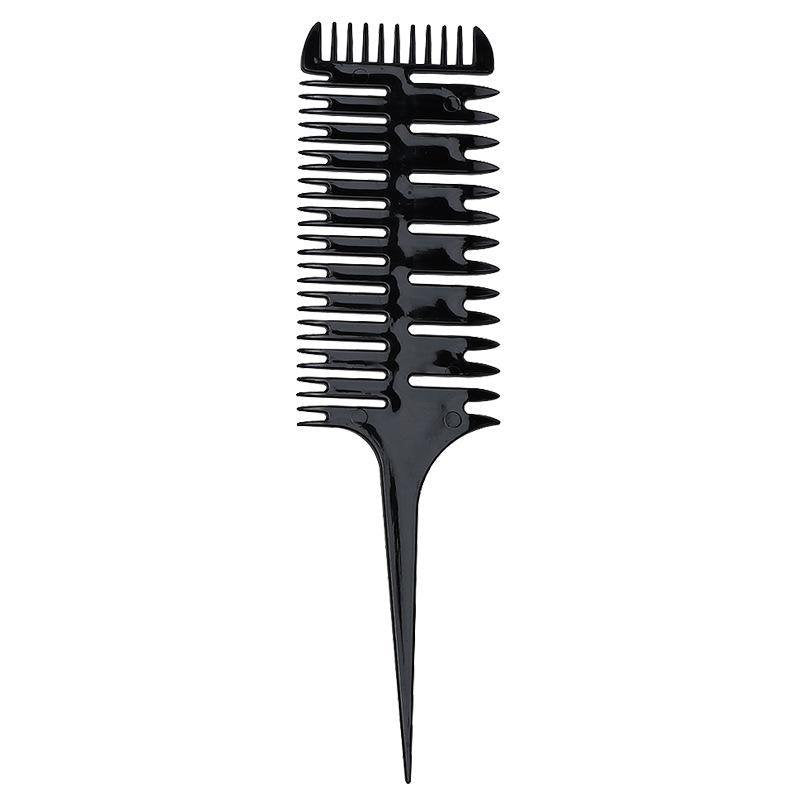 Beakey 3 in 1 Pointed Tail Comb Braiding Hair Dyeing Tool for Salon-Black