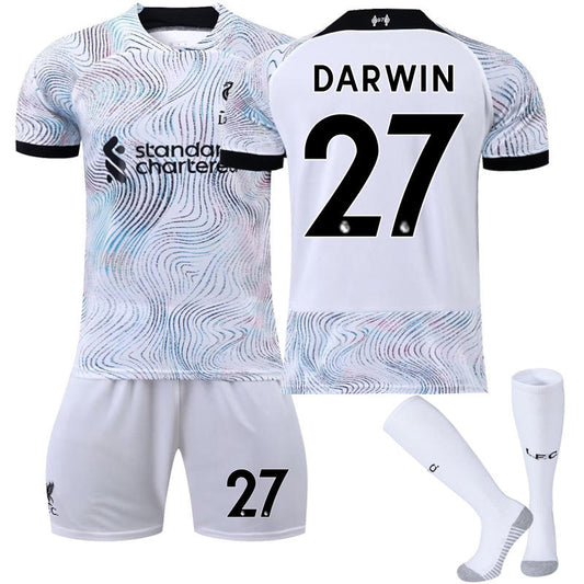Beakey DARWIN #27 Liverpool Home Jersey 2022/23 Soccer Jersey Kit Football T-shirt Set For Adult Kids