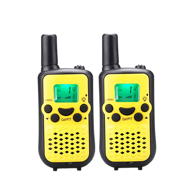 Beakey 2 Pcs Walkie Talkies for Kids 5 km VOX Hands-Free for Hiking-Yellow