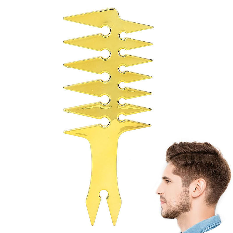 Beakey Wide Tooth Comb Double Sided for Men Hair Styling Texture Comb-Gold