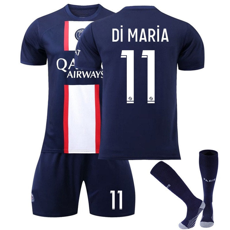 Beakey DI MARIA #11 Paris Home B-Jersey 2022/23 Soccer B-Jersey Kit Football T-shirt Set For Adult Kids