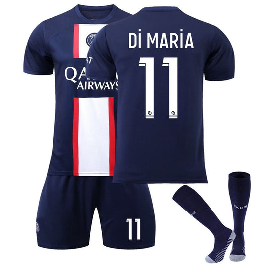 Beakey DI MARIA #11 Paris Home B-Jersey 2022/23 Soccer B-Jersey Kit Football T-shirt Set For Adult Kids