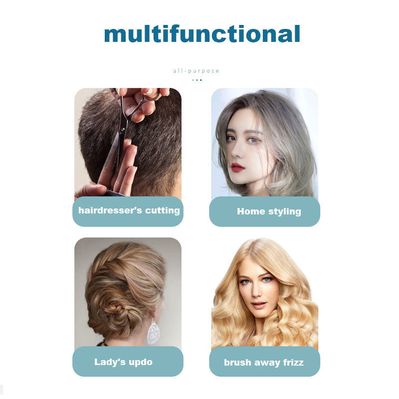 Beakey Massage Hair Brush Wet & Dry Vented Detangling for All Hair Types-WhiteClear