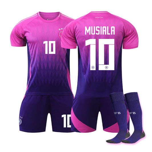 Beakey MUSIALA #10 Germany Away Jersey Soccer Jersey Kit Football T-shirt Set for Adult Kids