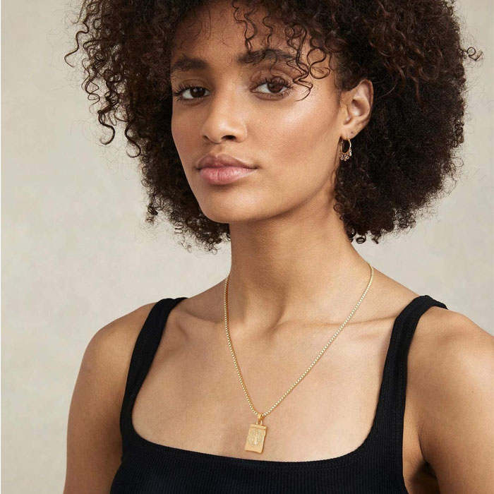 Beakey Simple Cute Long Pendant Necklace Oval Link Choker Double Layer Jewery-Saint Benedict-GL-0023A