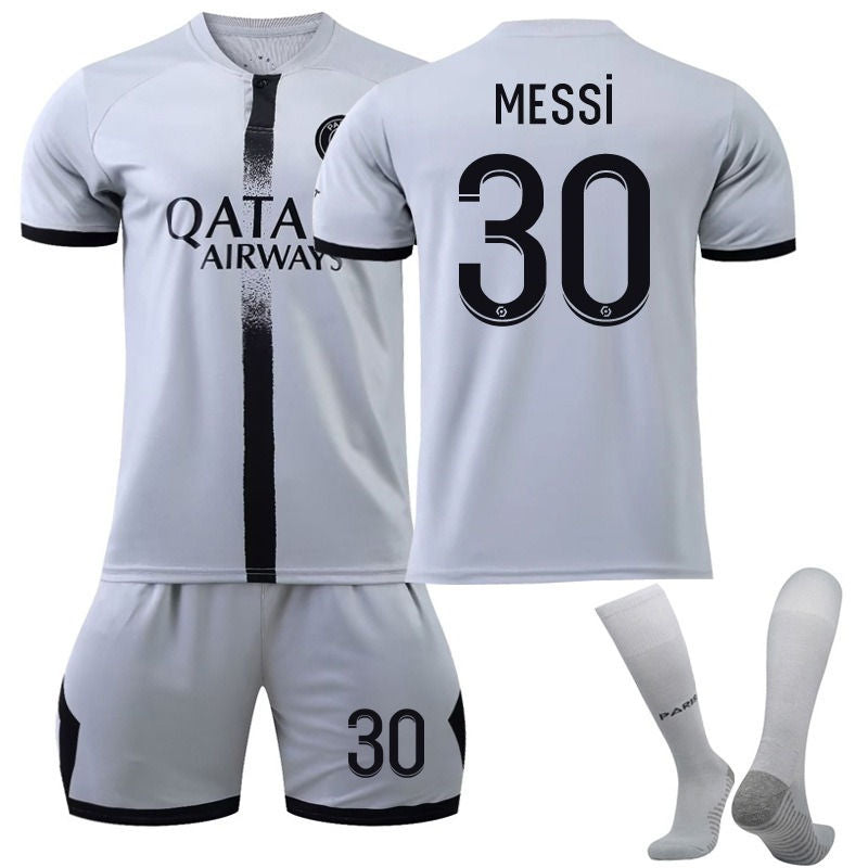 Beakey MESSI #30 Paris F.C Away Jersey 2022/23 Soccer Jersey Kit Football T-shirt Set For Adult Kids