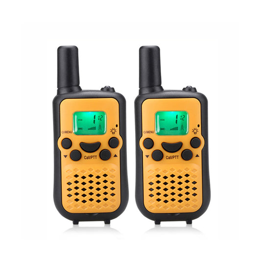 Beakey 2 Pcs Walkie Talkies for Kids 5 km VOX Hands-Free for Hiking-Orange