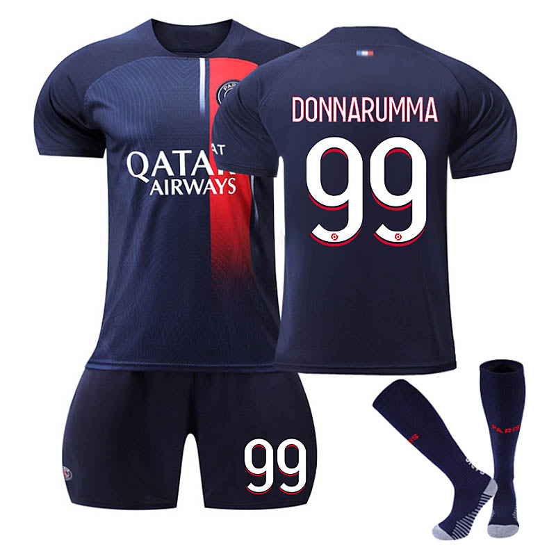 Beakey Paris Home Jersey DONNARUMMA #99 Soccer Jersey Kids Adult 3-Pieces Jersey Kits