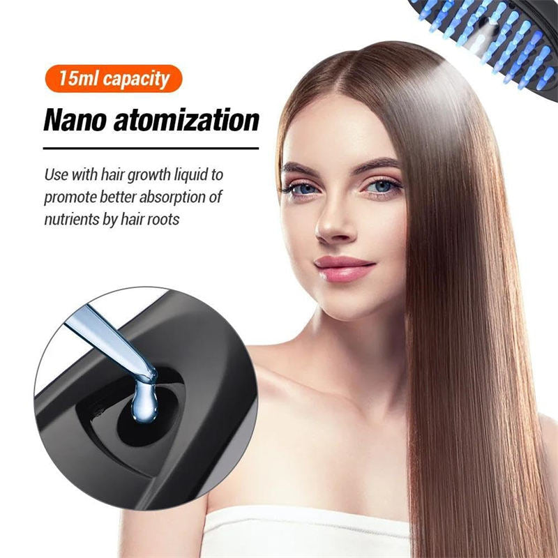 Beakey Red Light Hair Brush Ultrasonic Vibration Atomization for Hair Growth