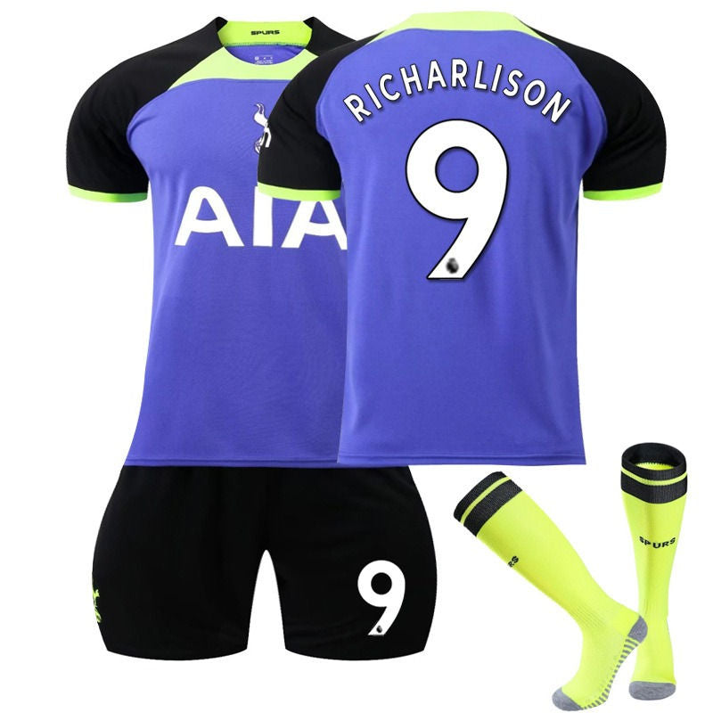 Beakey RICHARLISON #9 Tottenham Hotspur F.C Away Jersey 2022/23 Soccer Jersey Kit Football T-shirt Set For Adult Kids