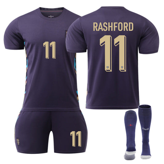 Beakey RASHforD #11 England Away Jersey Soccer Jersey Kit Football T-shirt Set for Adult Kids