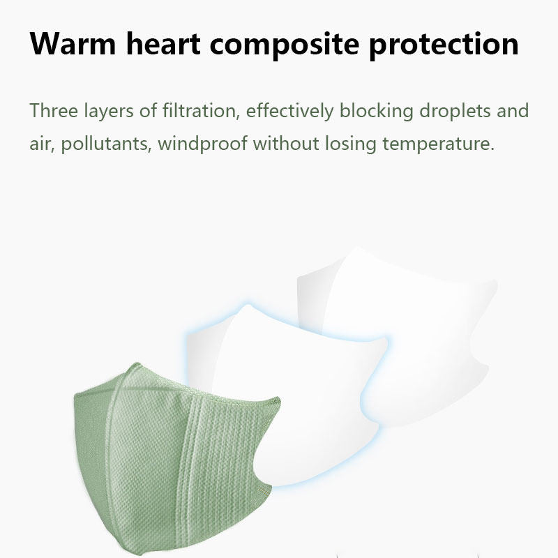 Beakey 3D Disposable Morandi Face Masks 50 Pcs for Party-Lotus Color