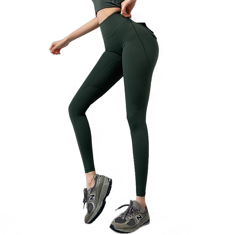 Beakey Womens Legging Peach Lifting Seamless Booty High Waisted Yoga Pants-Green