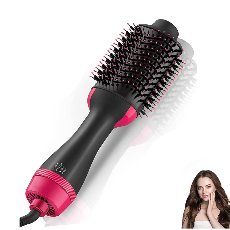 Beakey Hair Dryer Brush for Straightening Curling Drying with Negative Ion