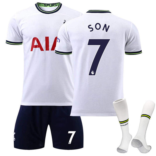 Beakey Tottenham Hotspur F.C. Home Jersey 2022-23 SON #7 Soccer Jersey Kids Adult 3-Pieces Jersey Kits