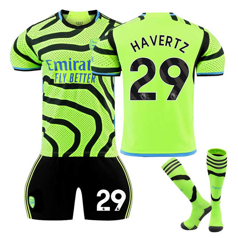 Beakey Arsenal F.C. Home Jersey HAVERTZ #29 Soccer Jersey Kids Adult 3Pcs Jersey Kits