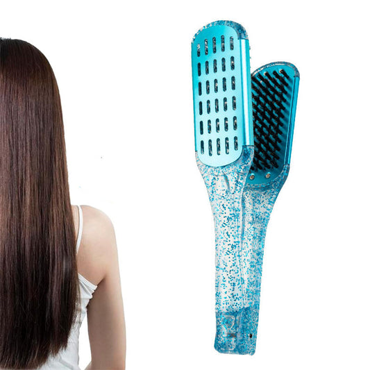 Beakey Double Sided Hair Brush for Smooth and Straight Hair Styling Tool-Blue