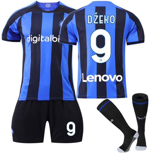 Beakey DZEKO #9 Milano F.C Home Jersey 2022/23 Soccer Jersey Kit Football T-shirt Set For Adult Kids