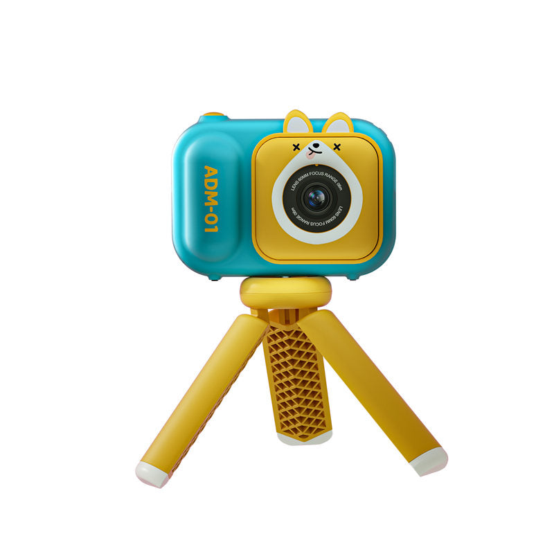 Beakey Kids Selfie Camera Digital Video with Silicone Cover for 3-8 Year-Blue
