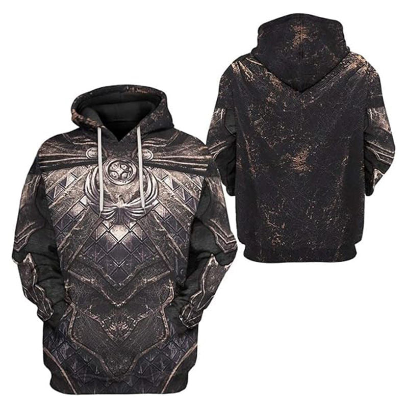 Beakey Medieval Knight Hoodie for Women Men Classic 3D Printed Sweatshirt-E