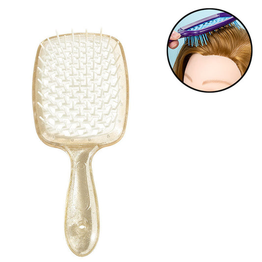 Beakey Massage Hair Brush Wet & Dry Vented Detangling for All Hair Types-WhiteGold